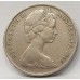 AUSTRALIA 1966 . TWENTY 20 CENTS COIN . ERROR / VARIETY . WAVY 2 